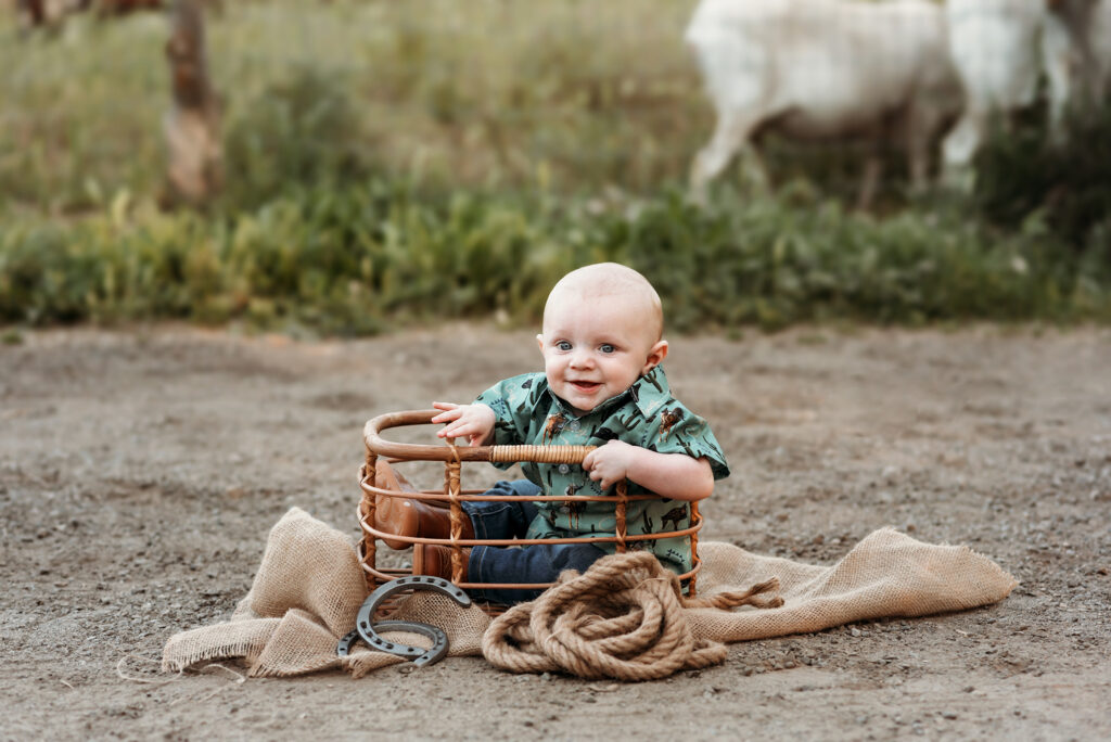 cowboy western photoshoot for sitter session utah