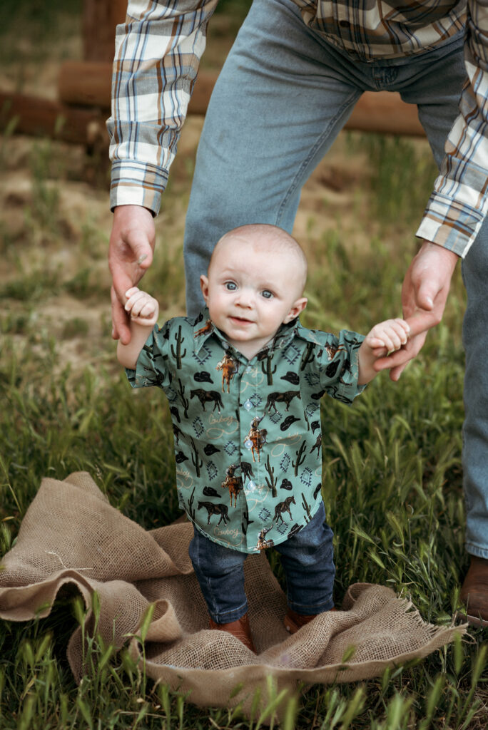 baby cowboy rodeo photoshoot